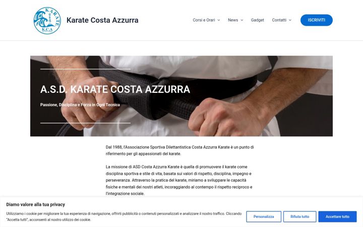 Screenshot of karatecostaazzurra.it