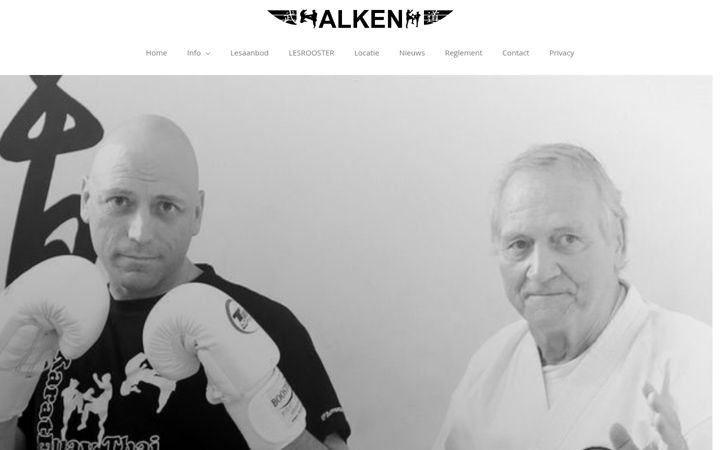 Screenshot of karateschoolalken.nl