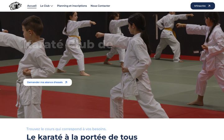 Screenshot of karatevincennesclub.fr