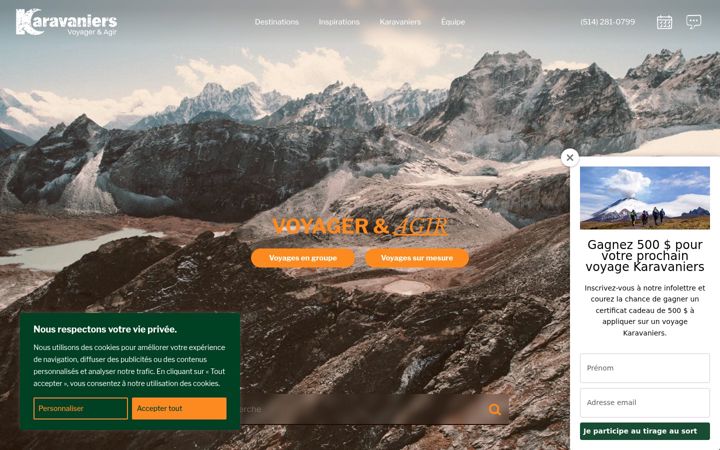 Screenshot of karavaniers.com