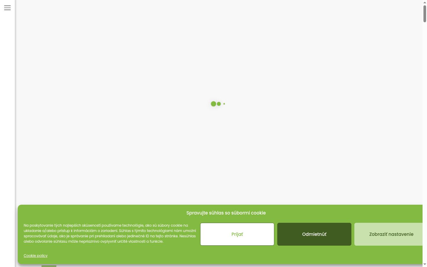 Capture d'écran de la bannière de consentement affichée avant toute interaction