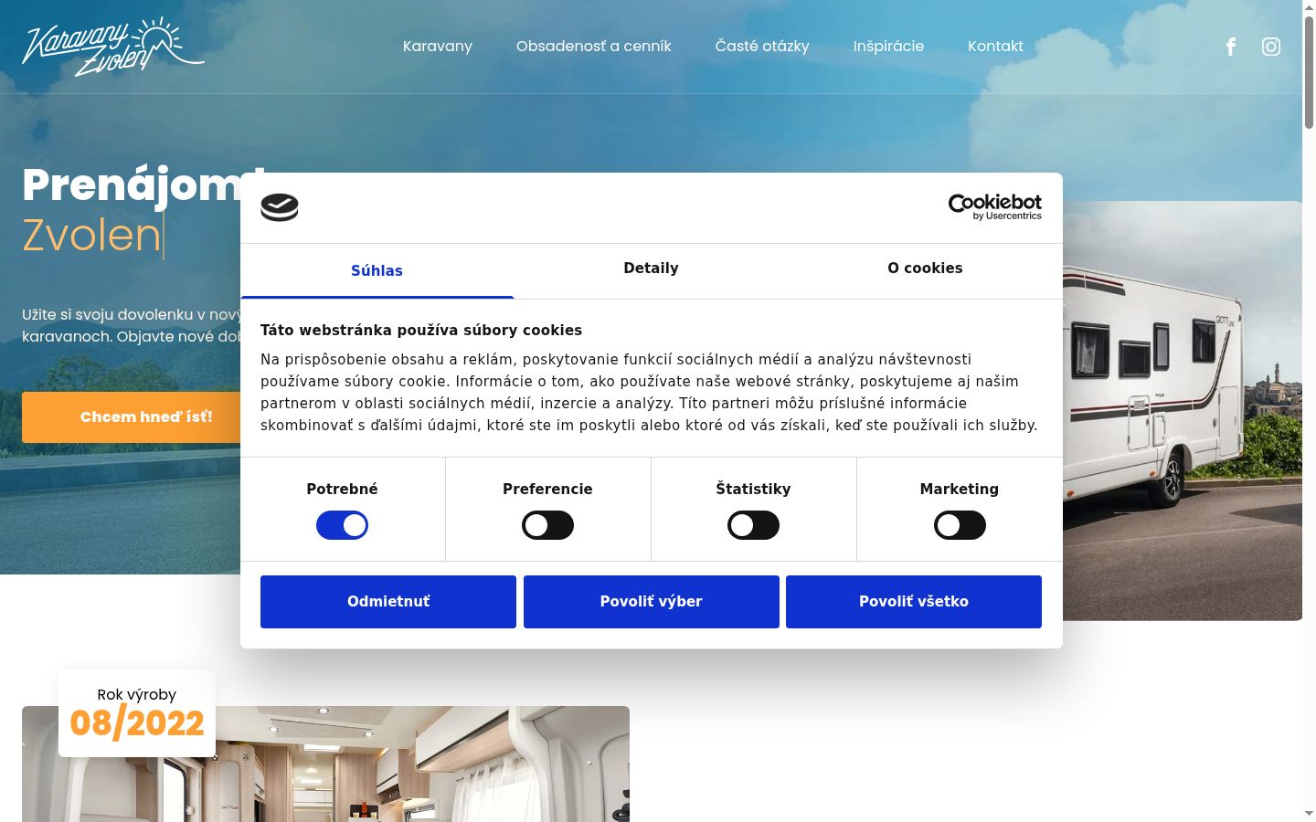 Capture d'écran de la bannière de consentement affichée avant toute interaction