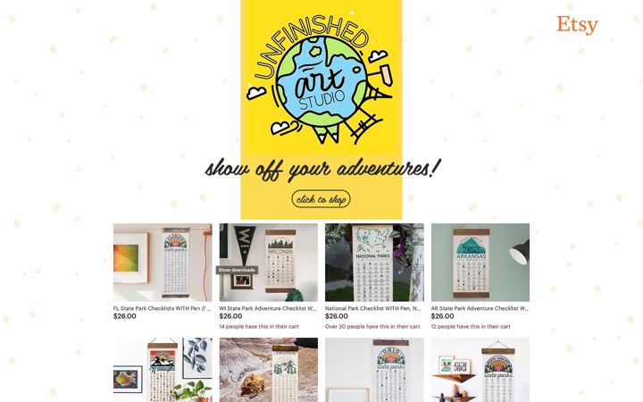 Screenshot of karavincentart.com