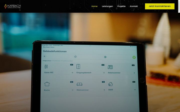 Screenshot of karbach-gebaeudetechnik.de