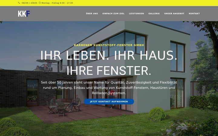 Screenshot of karbener-kunststoff-fenster.de