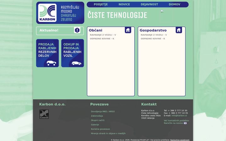 Screenshot of karbon.si