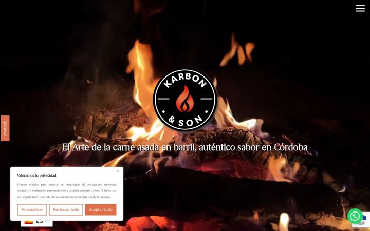 Screenshot of karbonandson.com
