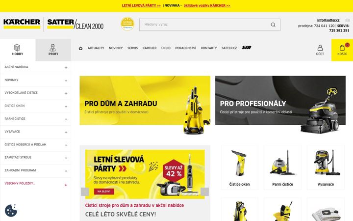 Screenshot of karcher-satter.cz