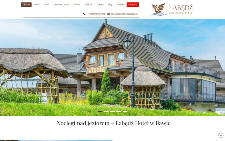 Screenshot of karczma-labedz.pl