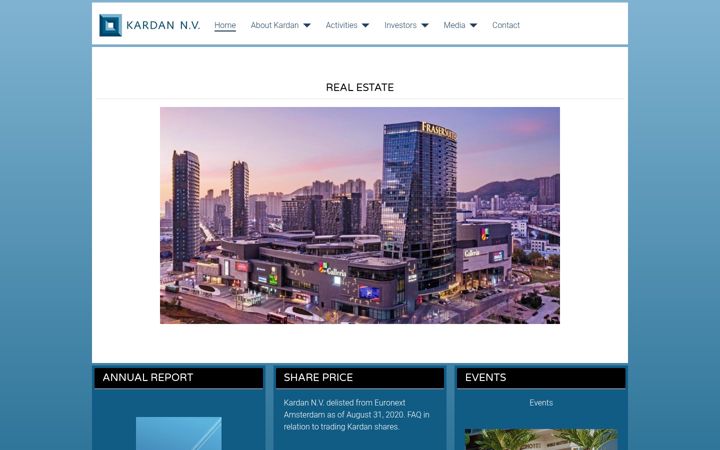 Screenshot of kardan.nl