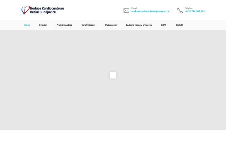 Screenshot of kardiocentrumcb.cz