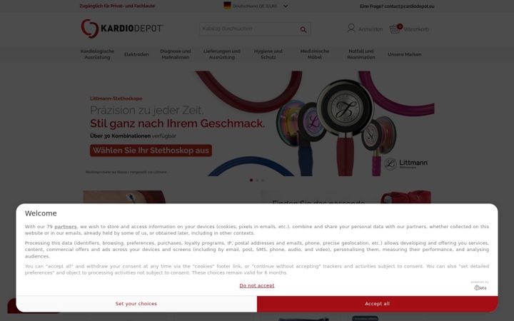 Screenshot of kardiodepot.de