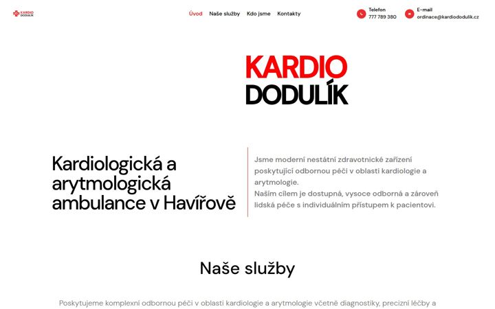 Screenshot von kardiododulik.cz