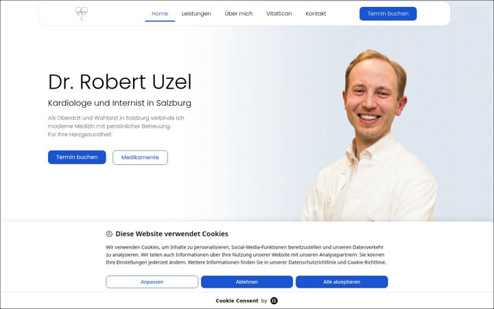 Screenshot of kardiologe-salzburg.com