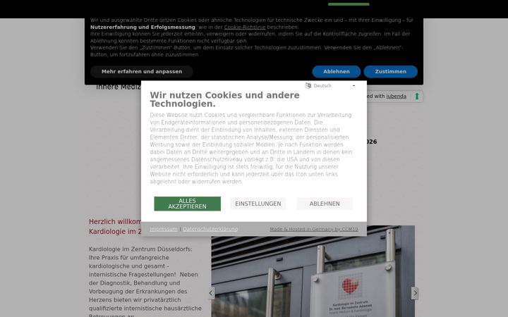 Screenshot of kardiologie-im-zentrum.com