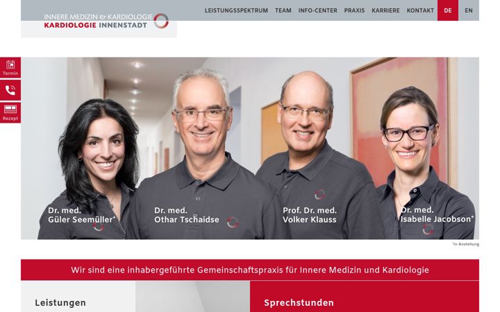 Captura de pantalla de kardiologie-innenstadt.com