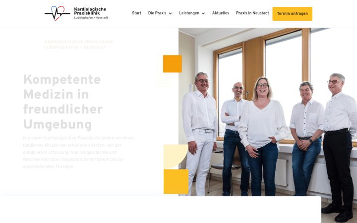 Screenshot of kardiologie-ludwigshafen.de