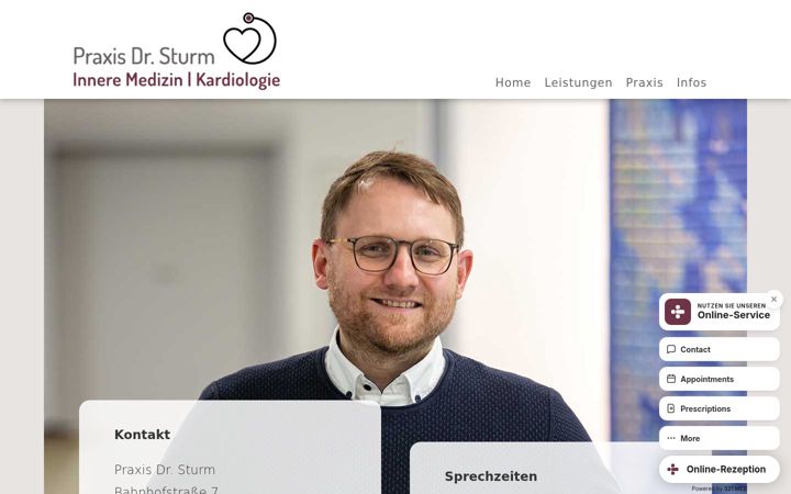 Screenshot of kardiologie-neuendettelsau.de