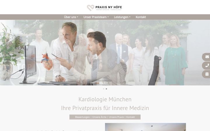Screenshot of kardiologie-ny-hoefe.de