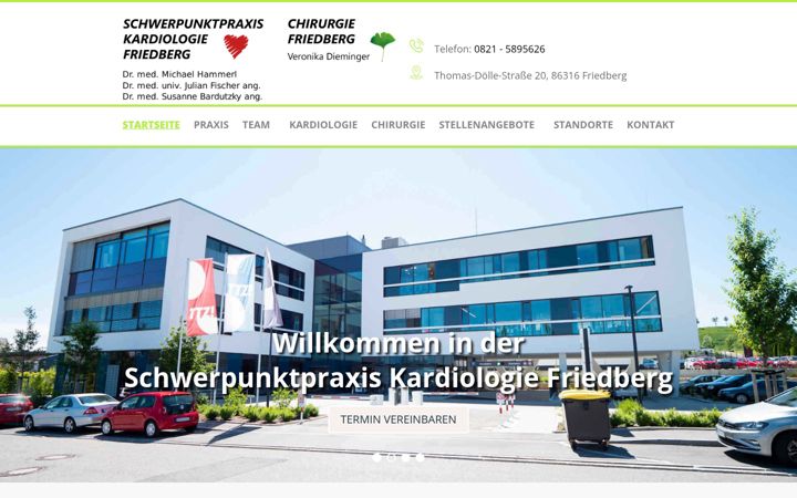 Screenshot of kardiologie-ttz.de