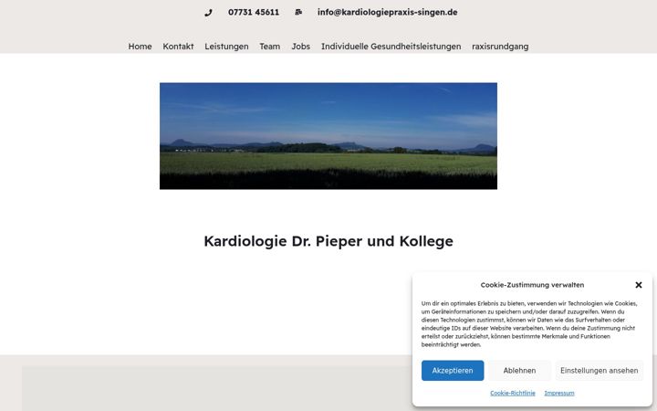 Screenshot of kardiologiepraxis-singen.de