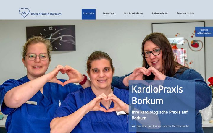 Screenshot of kardiopraxis-borkum.de