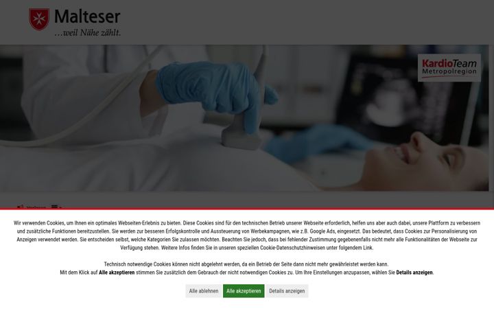 Screenshot of kardioteam-metropolregion.de