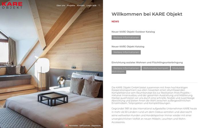 Screenshot of kare-objekt.de