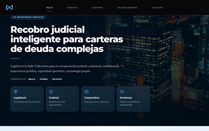 Screenshot of karecovering.com