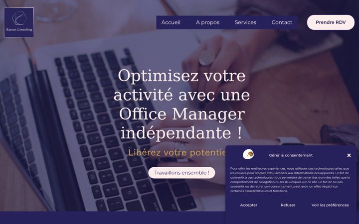 Screenshot of kareen-consulting.fr