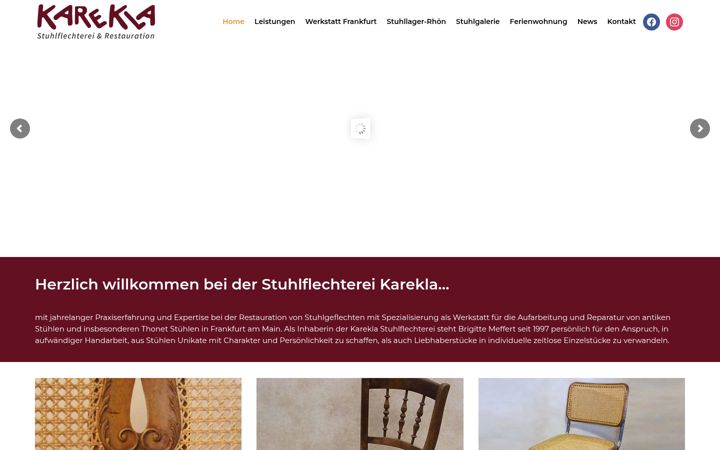 Screenshot of karekla.de