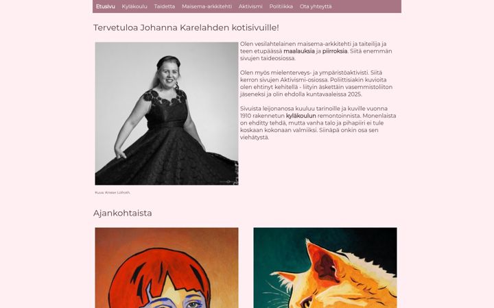Screenshot of karelahti.com