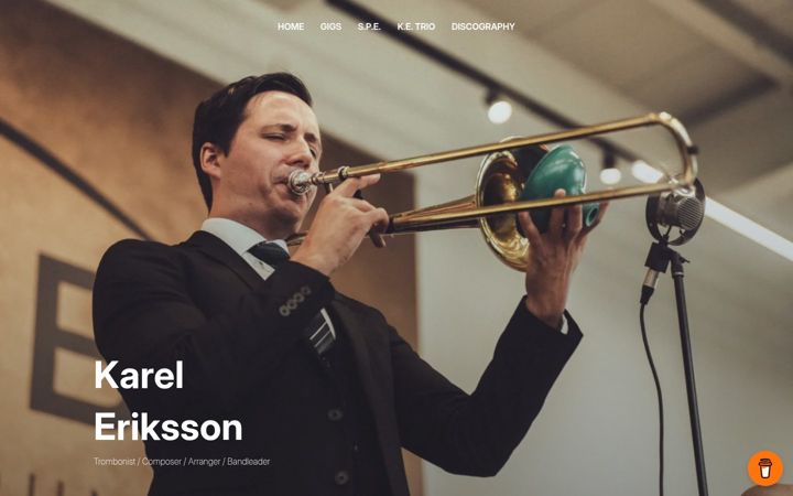 Screenshot of kareleriksson.com