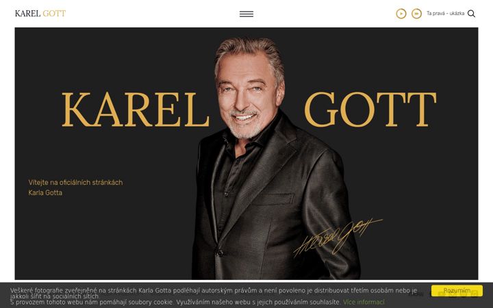Screenshot of karelgott.com