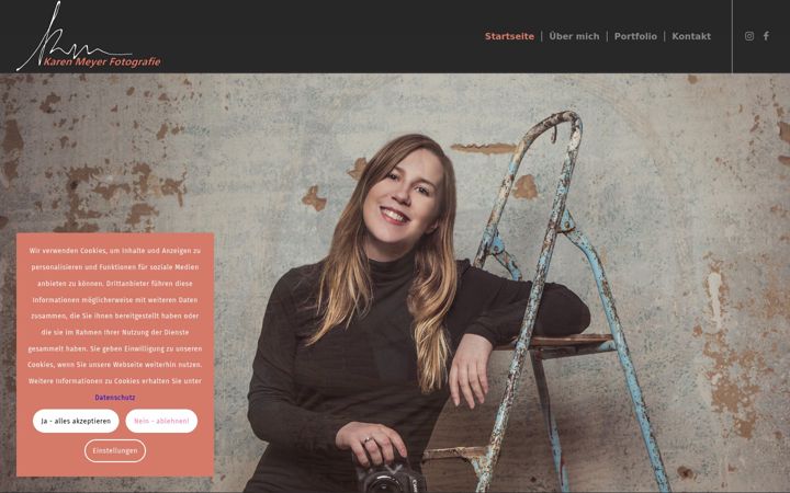 Screenshot of karen-fotografie.de