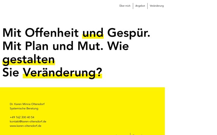 Screenshot of karen-oltersdorf.de