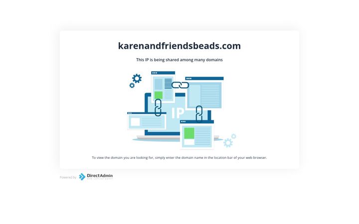 Screenshot of karenandfriendsbeads.com