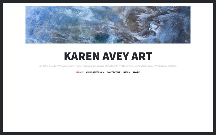 Screenshot of karenaveyart.com