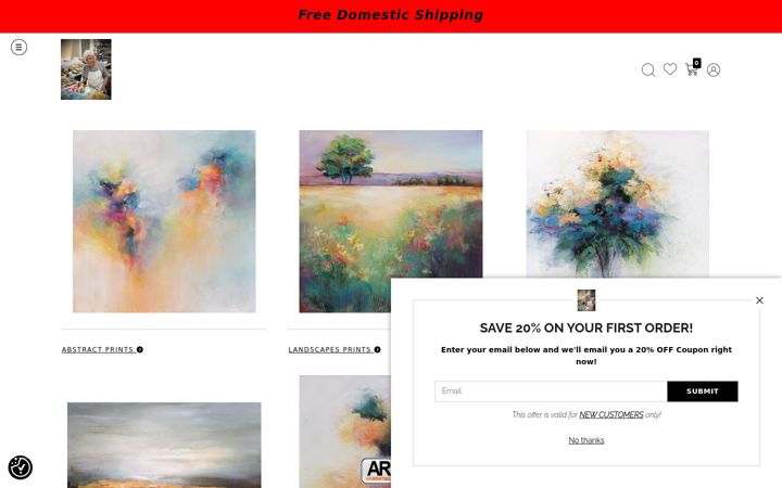 Screenshot of karenhalepaintings.com