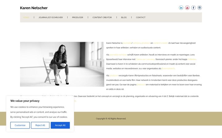 Screenshot of karennetscher.nl