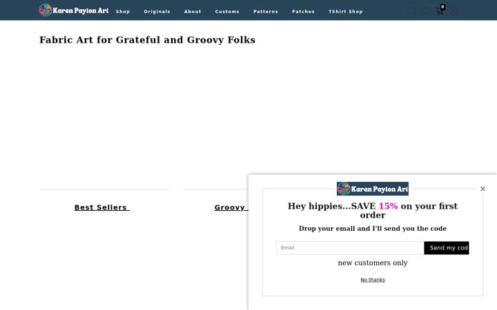 Screenshot of karenpayton.com