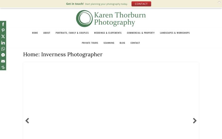 Screenshot of karenthorburn.com