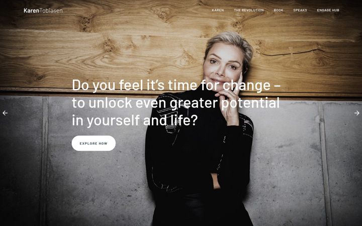 Screenshot of karentobiasen.com