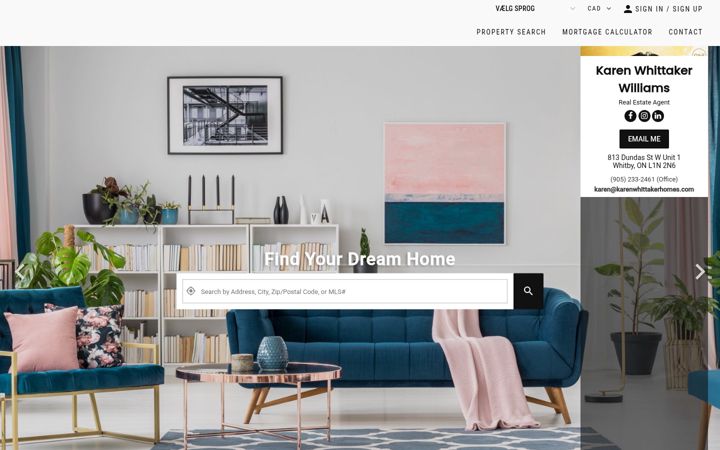 Screenshot of karenwhittakerhomes.com