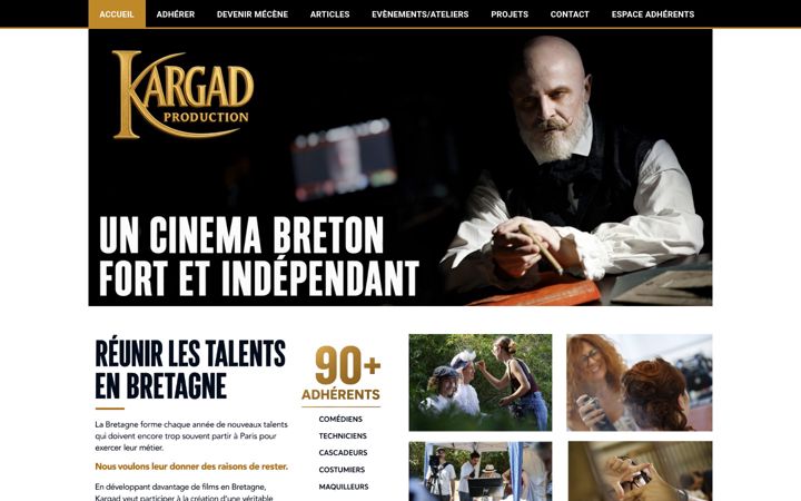 Screenshot of kargadproduction.com