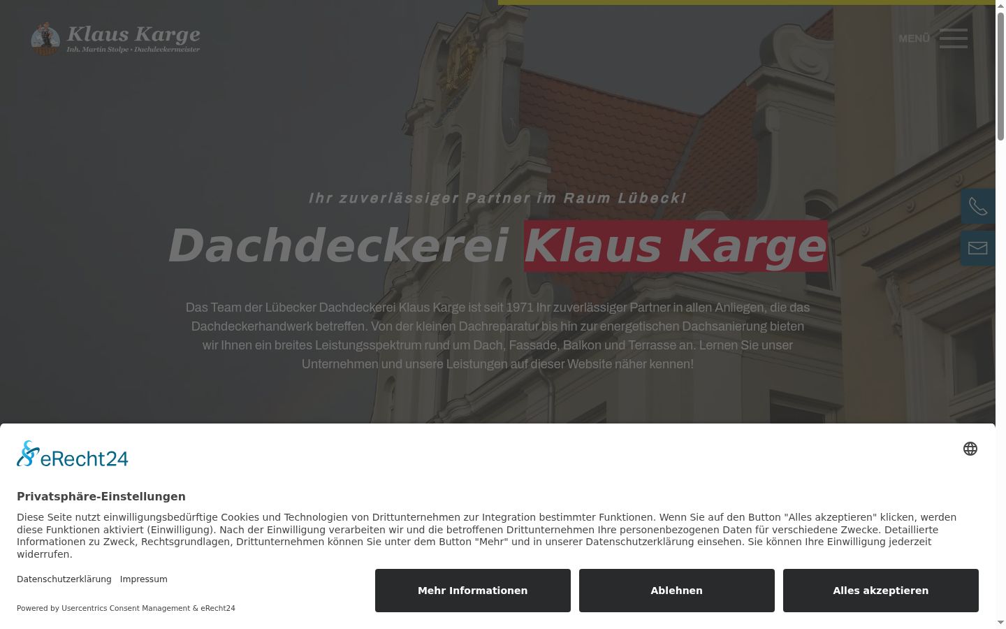 Screenshot tal-banner tal-kunsens muri qabel kwalunkwe interazzjoni
