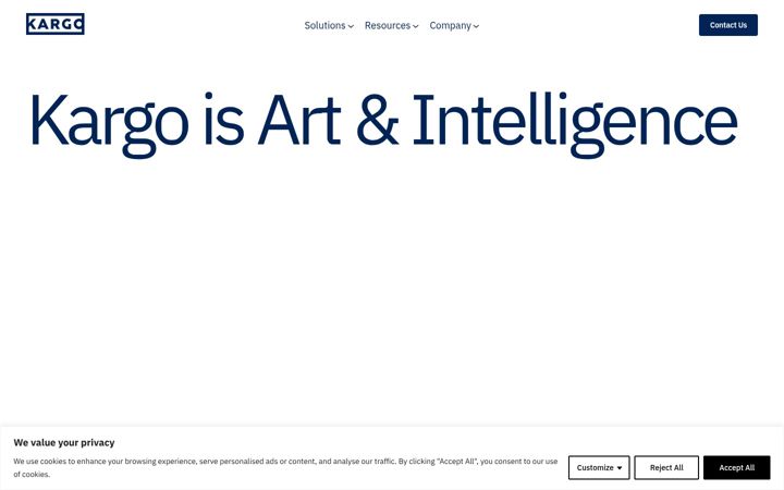 Screenshot ta' kargo.com