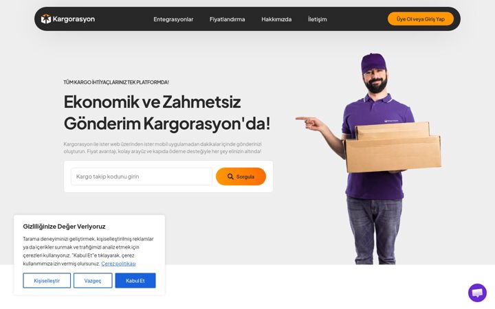 Screenshot of kargorasyon.com