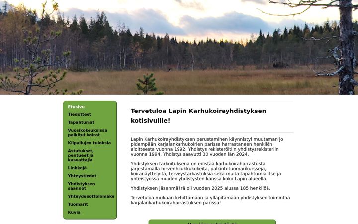 Screenshot of karhukoira.com