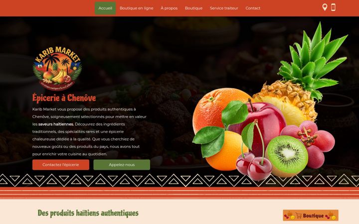 Screenshot of karib-market.fr